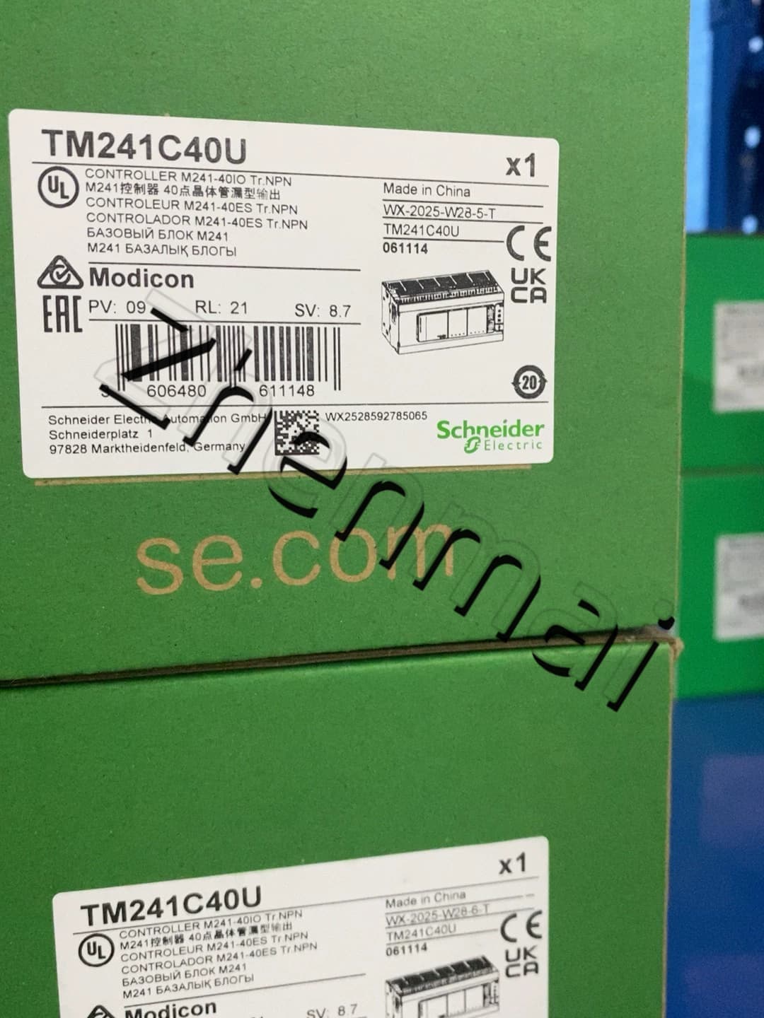 100% чисто нов, оригинален и оригинален Schneider TM241C40U Честотни преобразуватели, прекъсвачи, контактори, защитни устройства