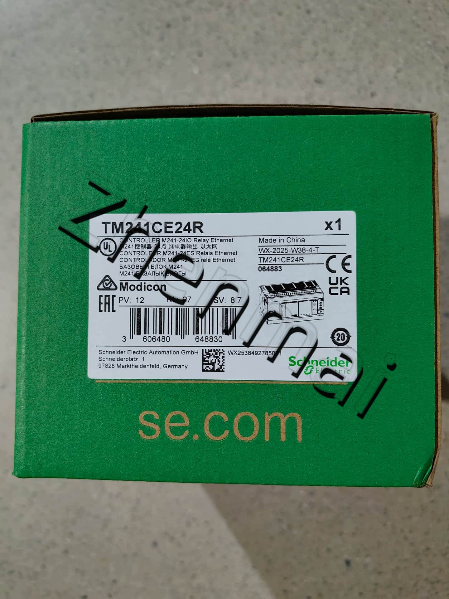 100% чисто нов, оригинален и оригинален Schneider TM241CE24R Честотни преобразуватели, прекъсвачи, контактори, защитни устройства