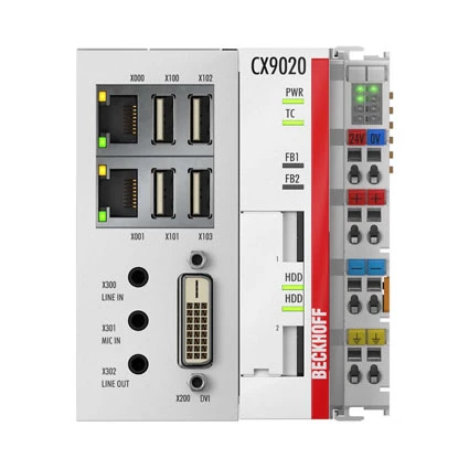 Beckhoff CX9020-0110 Вграден компютър, монтиран на DIN шина 1 GHz Arm Cortex-A8 Ethernet система за управление