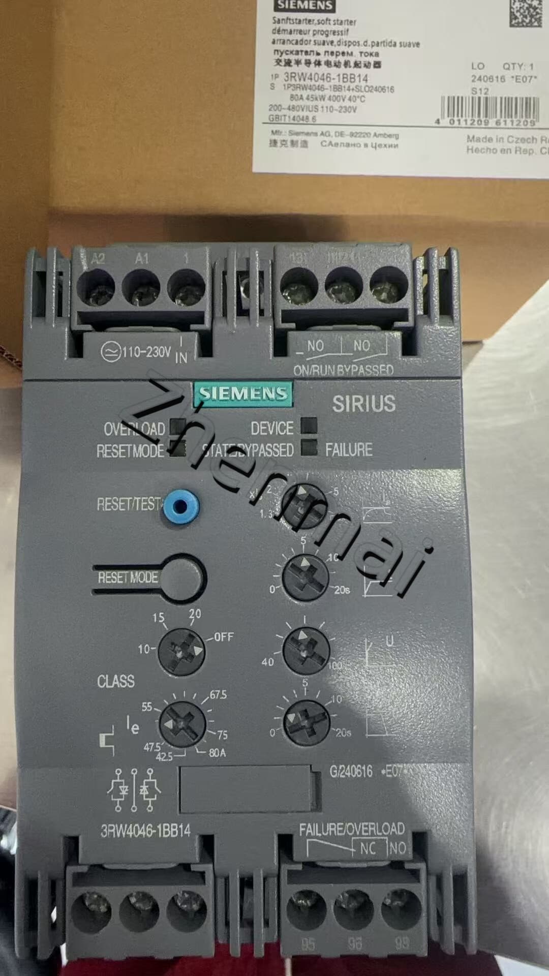Чисто нов, оригинален, директно фабрично устройство за меко пускане Siemens 3RW4046-1BB14 SIRIUS SOFT STARTER