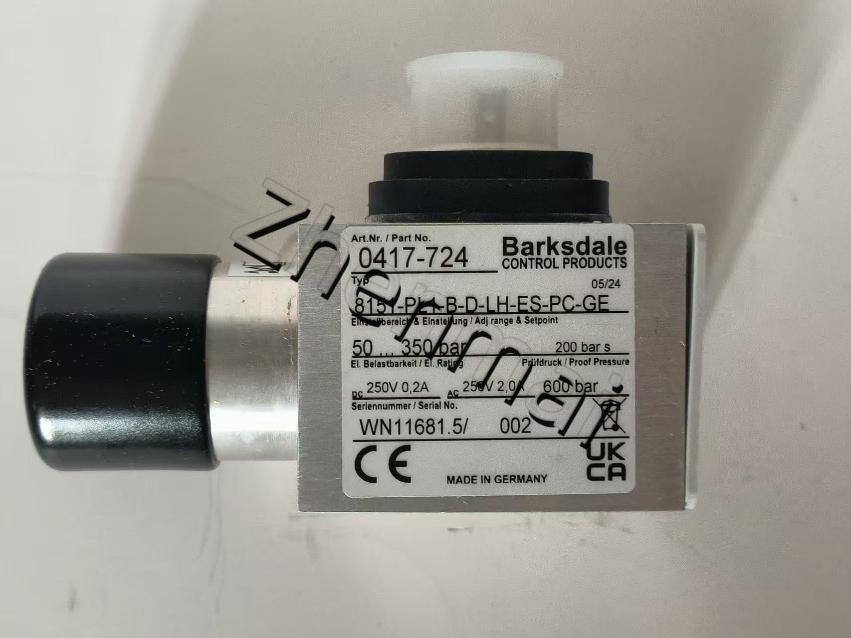Чисто нов оригинален Barksdale 8151-PL1-B-D-LH-ES-PC-GE 0417-724 8151-PL1-B-D-LH-ES-PC-GE Сензор за налягане Превключвател за ниво Превключвател на потока Пресостат Бърза доставка