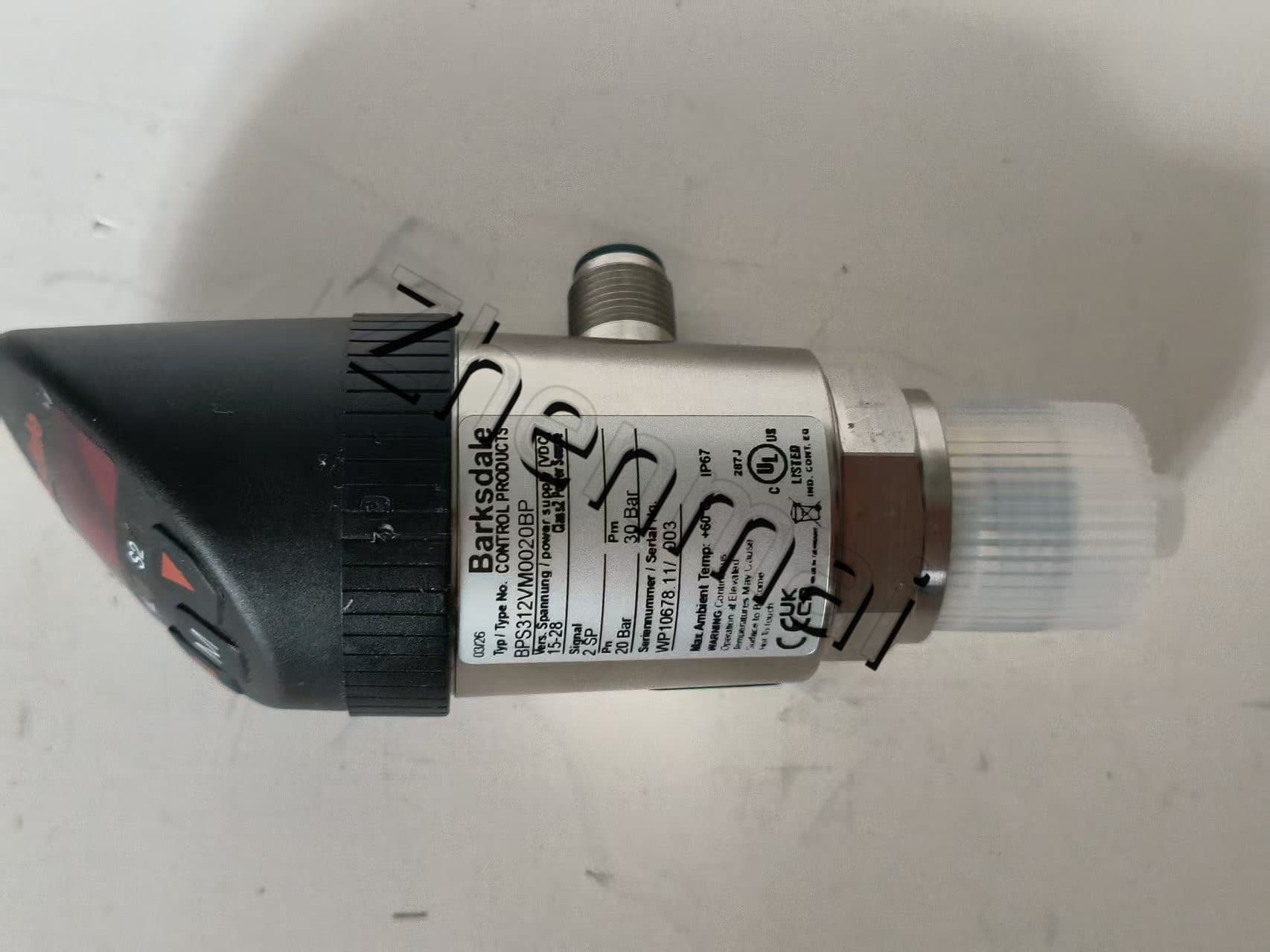Чисто нов оригинален Barksdale BPS312VM0020BP Сензор за налягане Превключвател за ниво Превключвател на потока Превключвател за налягане Бърза доставка