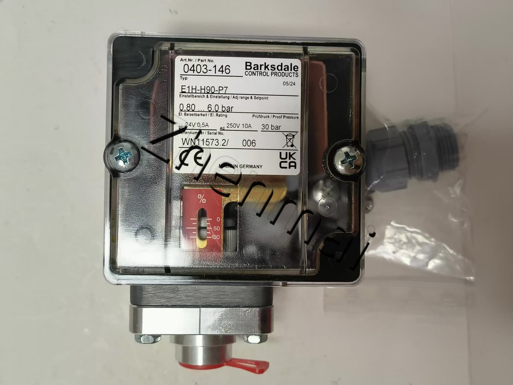 Чисто нов оригинален Barksdale E1H-H90-P7 0403-146 Сензор за налягане Превключвател за ниво Превключвател на потока Превключвател за налягане Бърза доставка