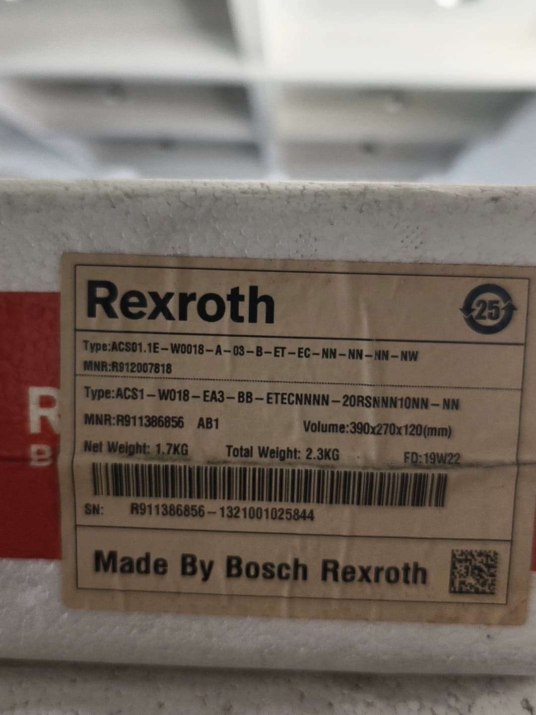 Чисто ново оригинално серво задвижване Bosch Rexroth ACS1-WO18-EA3-BB-ETECNNNN-20RSNNN10NN-NN Серво мотор Бърза доставка