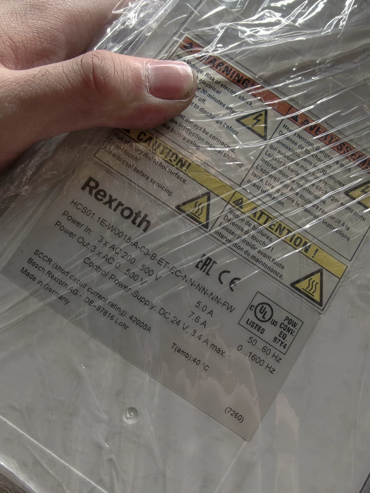 Чисто ново оригинално серво задвижване Bosch Rexroth HCS01.1E-W0018-A-03-B-ET-EC-NN-NN-NN-FW Серво мотор Бърза доставка