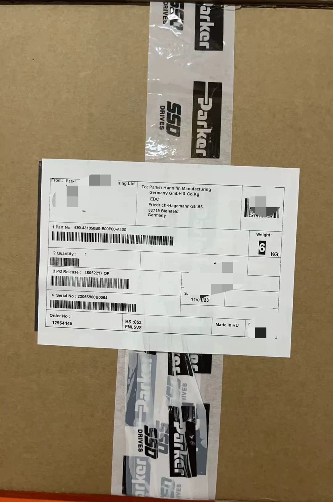 Чисто нов оригинален Parker 690-431950B0-B00P00-A400 Серво задвижвания Честотни задвижвания Серво мотори Контролери Бърза доставка